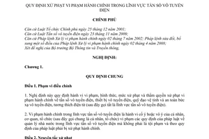 Nghị định 51/2011/NĐ-CP xử phạt vi phạm hành chính trong lĩnh vực tần số