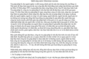 Chỉ thị 07/2011/CT-UBND tăng cường nâng cao hiệu quả trợ giúp pháp lý Hậu Giang