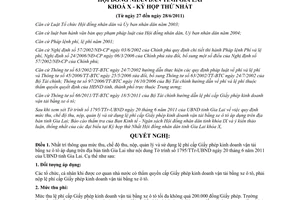 Nghị quyết 16/2011/NQ-HĐND thông qua quy định mức thu chế độ thu nộp quản lý