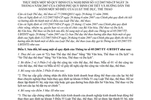 Thông tư 08/2011/TT-BVHTTDL sửa đổi Quy định Thông tư 05/2007/TT-BVHTTDL