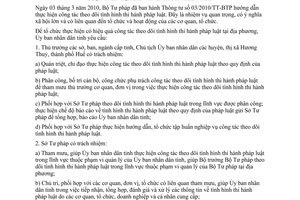 Chỉ thị 17/2011/CT-UBND thực hiện công tác theo dõi tình hình thi hành pháp luật