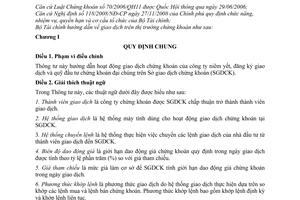 Thông tư 74/2011/TT-BTC  hướng dẫn giao dịch chứng khoán