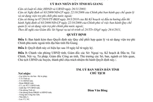 Quyết định 1114/2011/QĐ-UBND Quy chế phối hợp quản lý và sử dụng viện trợ