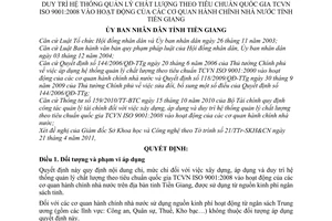 Quyết định 15/2011/QĐ-UBND nội dung chi, mức chi hệ thống quản lý chất lượng