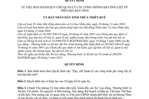 Quyết định 22/2011/QĐ-UBND quy chế quản lý các công trình ghi công liệt sỹ