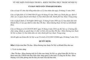 Quyết định 1436/QĐ-UBND 2011 kiện toàn Ban Thi đua Khen thưởng Khánh Hòa