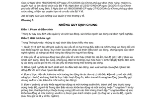 Thông tư 19/2011/TT-BYT hướng dẫn quản lý vệ sinh lao động, sức khỏe