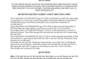 Quyết định 703/QĐ-BNN-TC phê duyệt dự toán chi tiết kinh phí