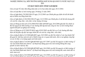 Quyết định 10/2011/QĐ-UBND hoạt động quan trắc môi trường đất tỉnh Nam Định