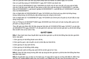 Quyết định 37/2011/QĐ-UBND bộ đơn giá dịch vụ đô thị tỉnh Đồng Nai