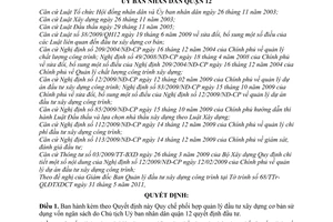 Quyết định 05/2011/QĐ-UBND Quy chế phối hợp quản lý đầu tư xây dựng cơ bản