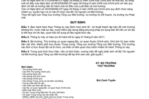 Thông tư 18/2011/TT-BTNMT Định mức kinh tế - kỹ thuật thành lập bản đồ