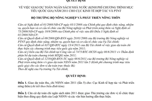 Quyết định 713/QĐ-BNN-TC giao dự toán ngân sách nhà nước