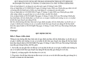 Thông tư 81/2011/TT-BTC hướng dẫn quy định Quy chế tài chính phục vụ di dời