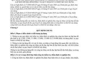 Thông tư 05/2011/TT-BXD kiểm tra, thẩm định và nghiệm thu công tác khảo sát