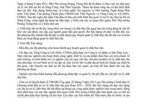 Thông báo 138/TB-VPCP  ý kiến Phó Thủ tướng Hoàng Trung Hải