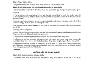 Thông tư 23/2011/TT-BYT hướng dẫn sử dụng thuốc trong cơ sở y tế có giường bệnh