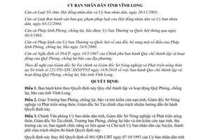 Quyết định 09/2011/QĐ-UBND thành lập hoạt động quỹ phòng chống lụt bão