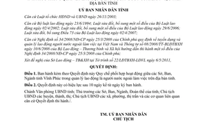 Quyết định 25/2011/QĐ-UBND phối hợp giữa các Sở Ban Ngành quản lý lao động