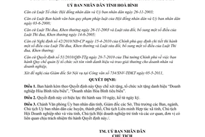 Quyết định 09/2011/QĐ-UBND tổ chức xét tặng danh hiệu doanh nghiệp tiêu biểu