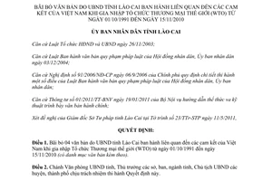 Quyết định 1446/QĐ-UBND năm 2011 bãi bỏ văn bản Ủy ban nhân dân tỉnh Lào Cai 01/10/1991 đến 15/11/2010