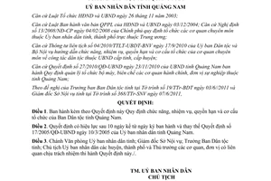 Quyết định 10/2011/QĐ-UBND quyền hạn cơ cấu tổ chức Ban Dân tộc Quảng Nam