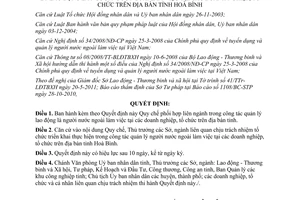 Quyết định 10/2011/QĐ-UBND phối hợp liên ngành quản lý lao động nước ngoài