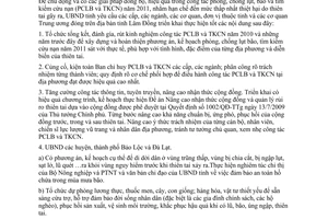 Chỉ thị 07/2011/CT-UBND công tác phòng chống lụt bão tìm kiếm cứu nạn Lâm Đồng