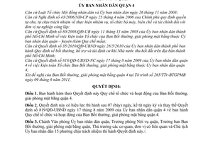 Quyết định 04/2011/QĐ-UBND Quy chế tổ chức và hoạt động Ban Bồi thường