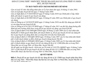 Quyết định 3060/QĐ-UBND duyệt đồ án quy hoạch chi tiết xây dựng đô thị