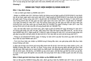 Thông tư 83/2011/TT-BTC hướng dẫn xây dựng dự toán ngân sách nhà nước