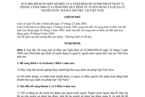 Nghị định 46/2011/NĐ-CP sửa đổi Nghị định 34/2008/NĐ-CP