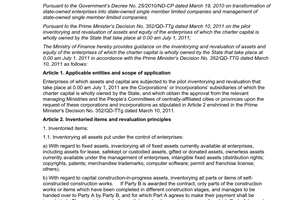 Circular No. 87/2011/TT-BTC guidance inventorying revaluation assets equity capital owned The State