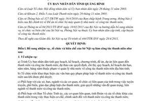 Quyết định 07/2011/QĐ-UBND nhiệm vụ tổ chức biên chế của Sở Nội vụ Quảng Bình