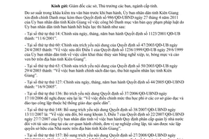 Công văn 450/UBND-NCPC năm 2011 danh mục văn bản hết hiệu lực tỉnh Kiên Giang