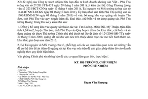 Công văn 3816/VPCP-KTN  bổ sung khu vực quặng sắt huyện Tân Sơn, tỉnh Phú Thọ