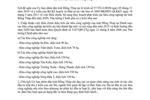 Công văn 947/TTG-KTN điều chỉnh Quy hoạch phát triển các Khu công nghiệp