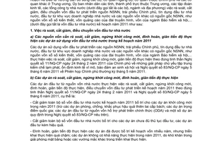 Công văn 3809/BKHĐT-TH hướng dẫn rà soát, cắt giảm, điều chuyển vốn đầu tư