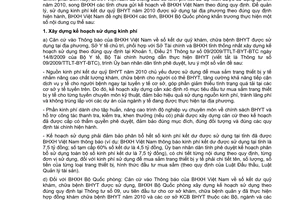 Công văn 2585/BHXH-CSYT sử dụng kinh phí kết dư quỹ khám, chữa bệnh bảo hiểm