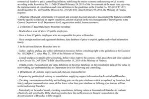 Official Dispatch No. 7293/BTC-TCHQ on the implementation of the Circular