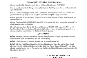 Quyết định 08/2011/QĐ-UBND  quản lý cơ sở dữ liệu công trình ngầm đô thị