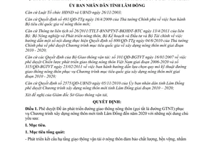 Quyết định 1429/QĐ-UBND phê duyệt Đề án phát triển đường giao thông nông thôn