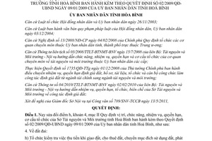 Quyết định 12/2011/QĐ-UBND sửa đổi Quyết định 02/2009/QĐ-UBND