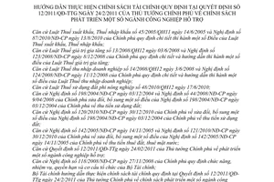 Thông tư 96/2011/TT-BTC hướng dẫn chính sách tài chính