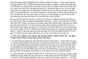 Chỉ thị 07/CT-UBND năm 2011 xây dựng kế hoạch phát triển kinh tế xã hội Phú Thọ