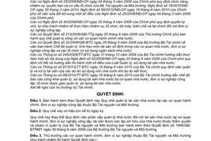 Quyết định 1379/QĐ-BTNMT Quy chế quản lý tài sản nhà nước