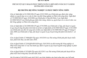 Quyết định 1523/QĐ-BNN-TCTS năm 2011 Quy hoạch phát triển nuôi cá biển đến 2015