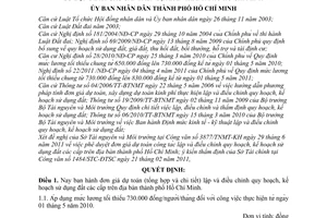 Quyết định 44/2011/QĐ-UBND đơn giá dự toán lập và điều chỉnh quy hoạch