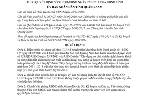 Quyết định 2253/QĐ-UBND 2011 Điều chỉnh quyết định 921/QĐ-UBND Quảng Nam