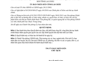 Quyết định 815/QĐ-UBND Quy chế phối hợp công bố, công khai thủ tục hành chính